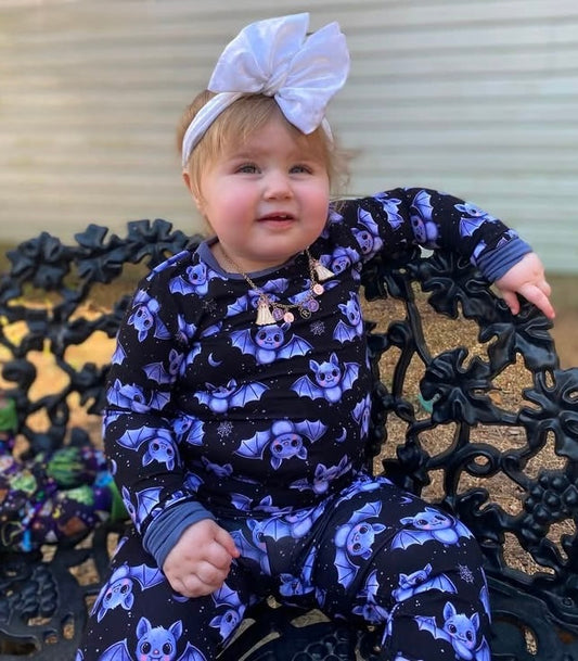 Moonlit Flutters Two-Piece Pajamas