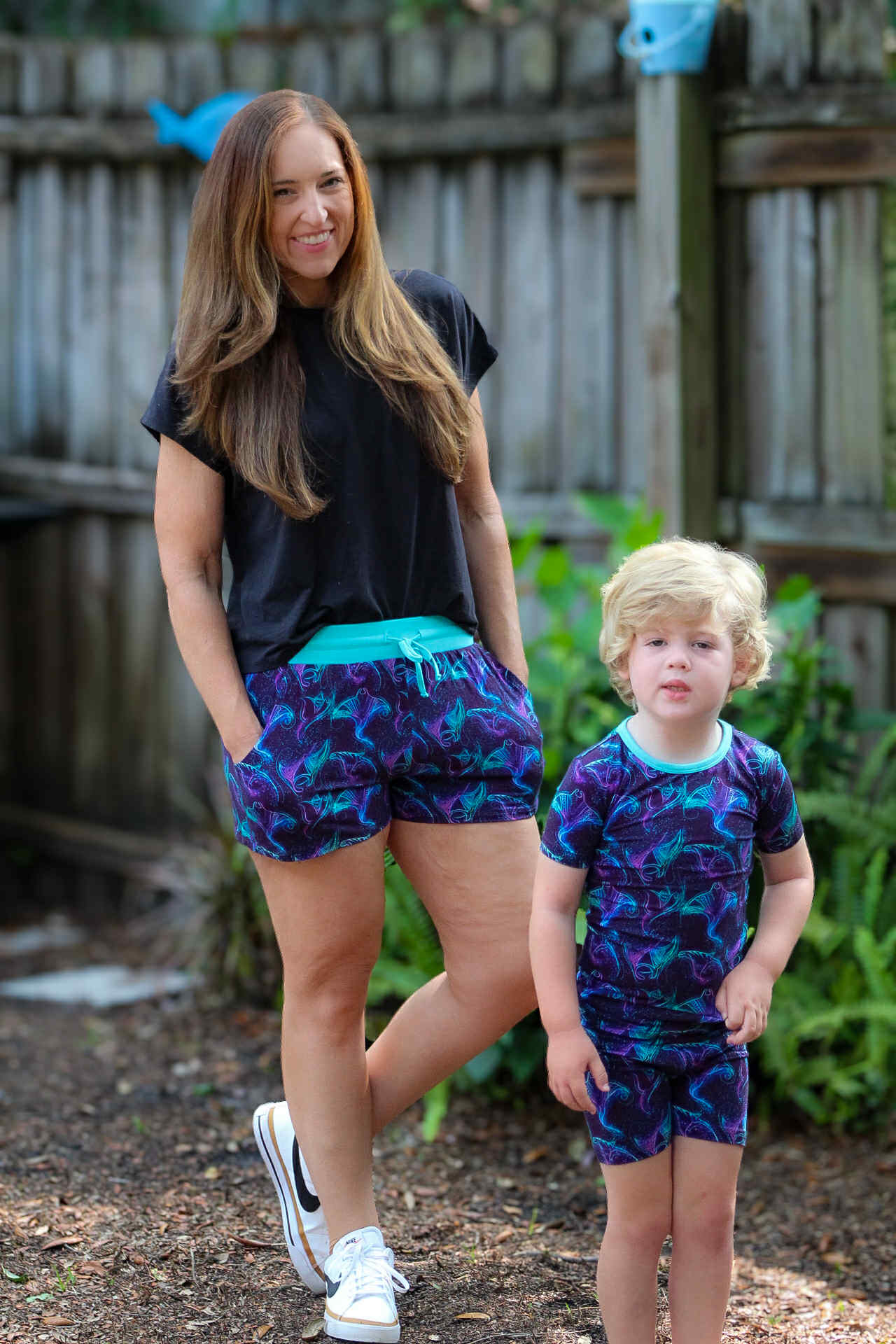 Majestic Mantas Two-Piece Shorts Pajamas