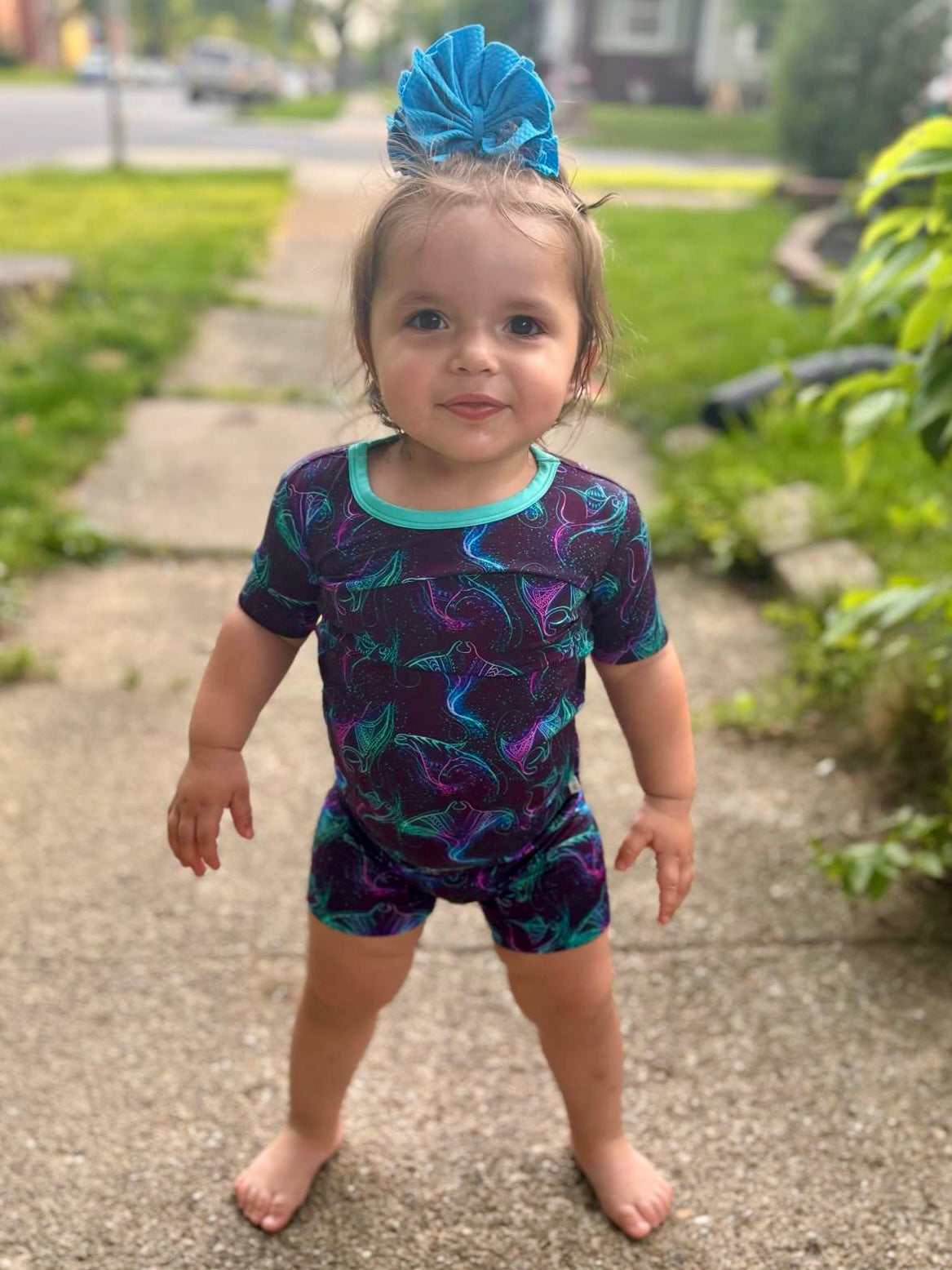 Majestic Mantas Two-Piece Shorts Pajamas
