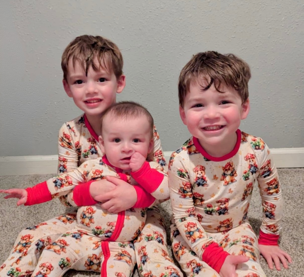 Super Beario Two-Piece Pajamas