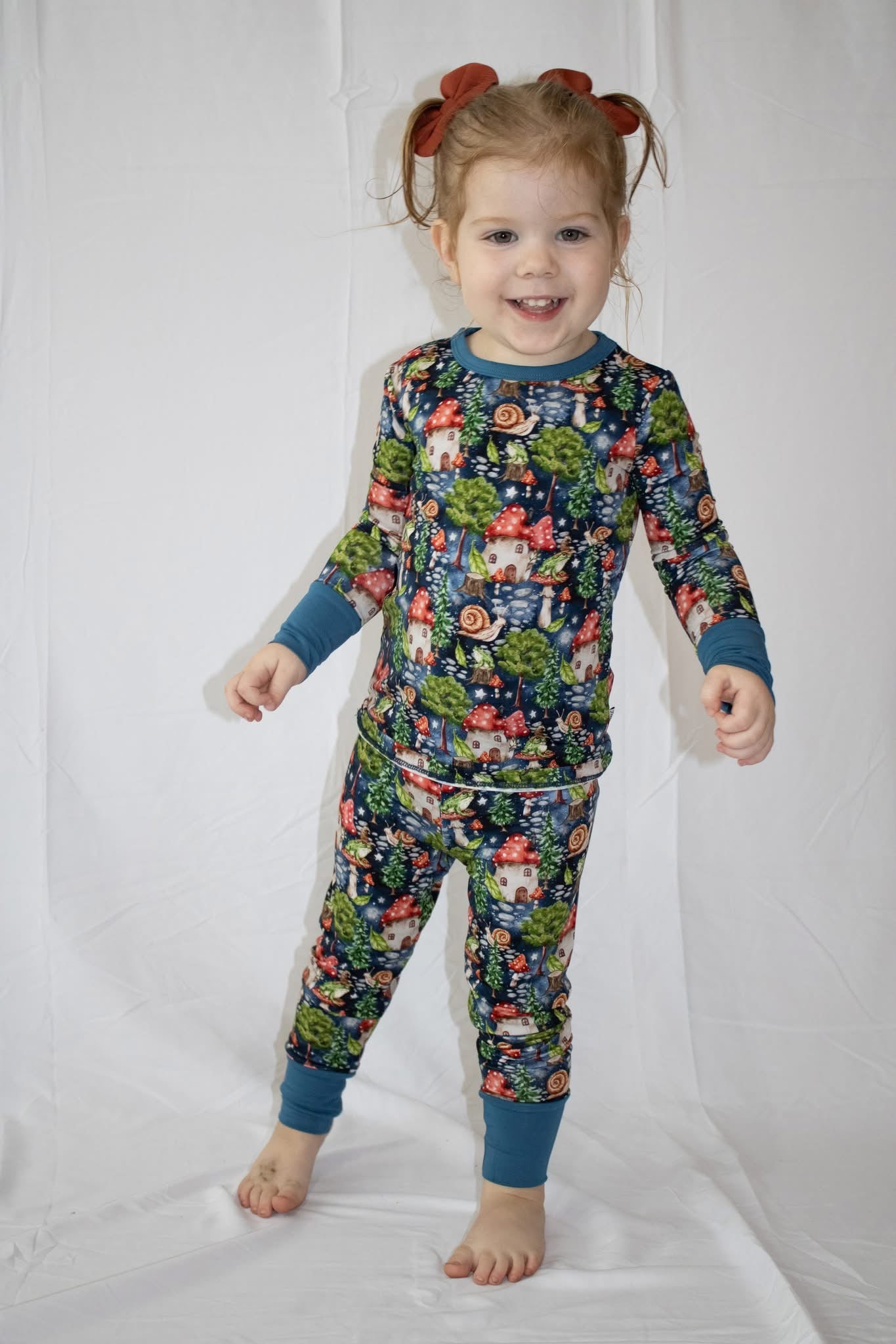 “Enchanted Mushroom Forest” Two-Piece Pajamas
