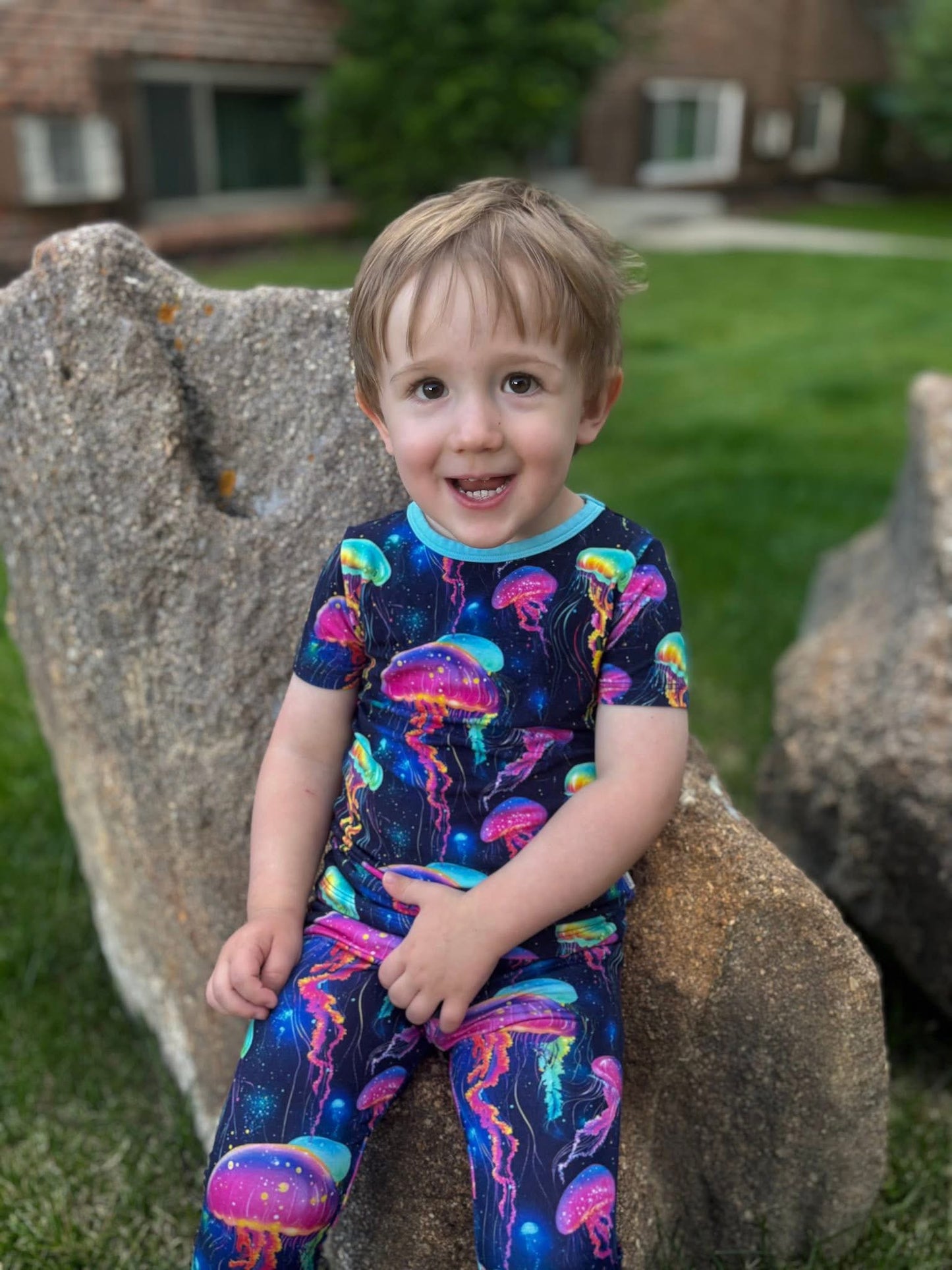 Jellyfish Glow Two-Piece Pajamas