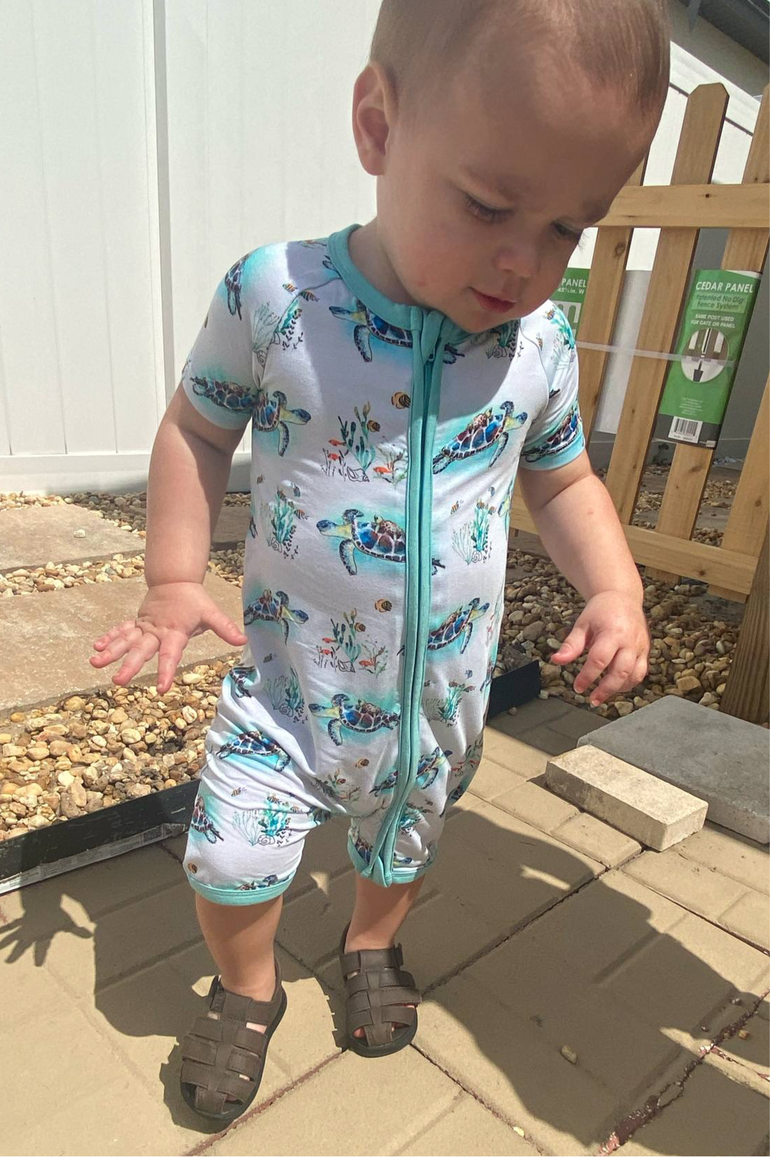 Turtally Beachin’ Zippered Shorty