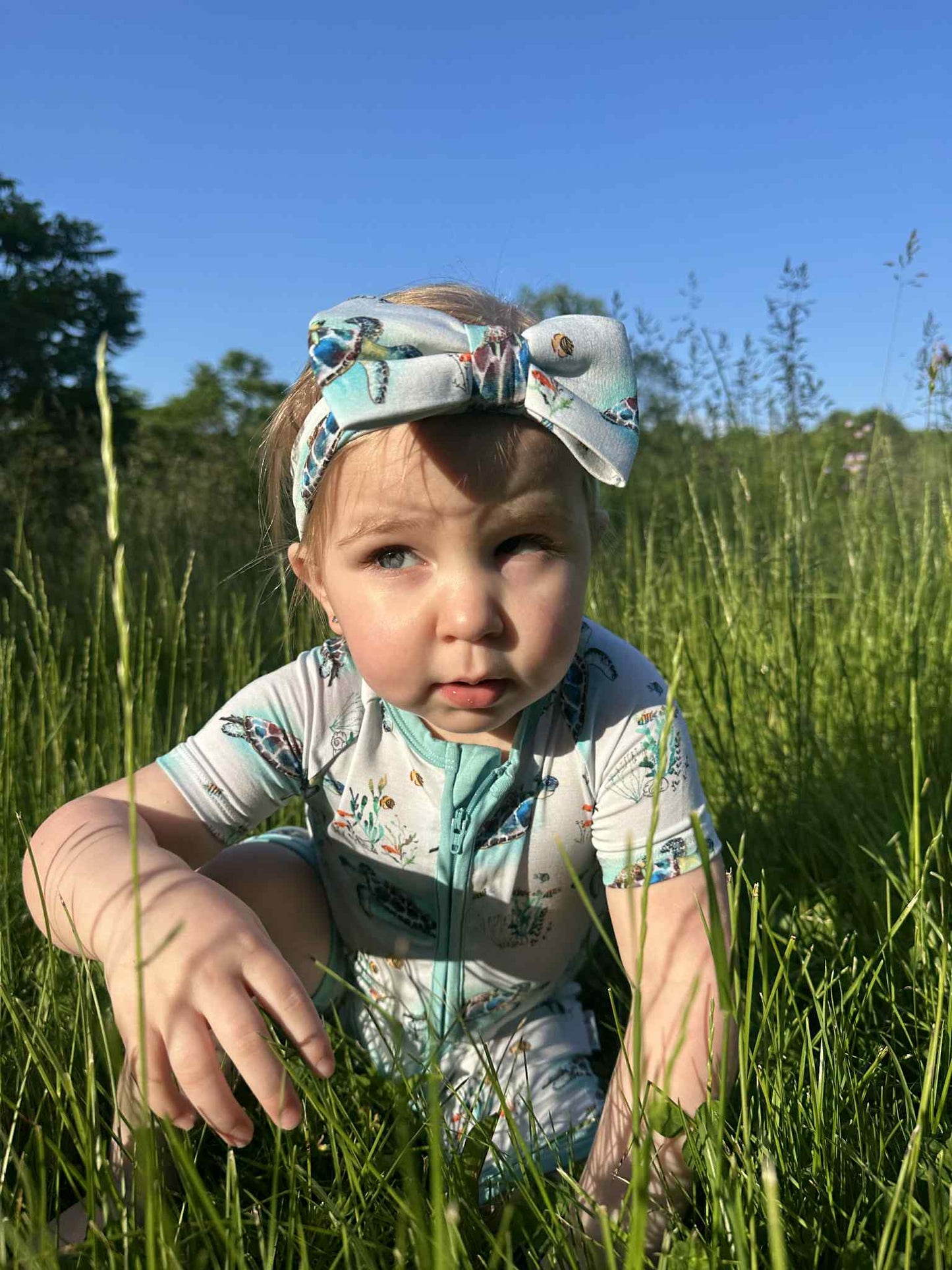 Turtally Beachin’ Bow Headband