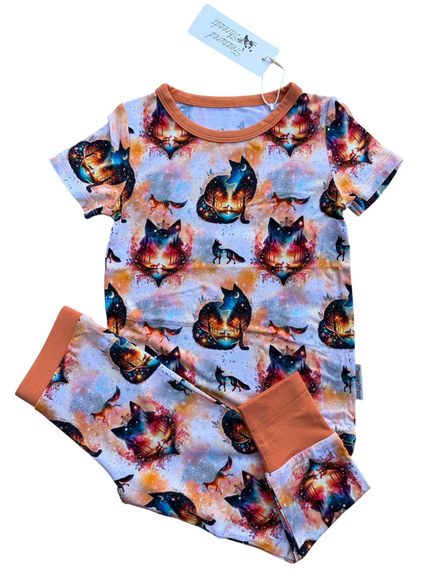 “Whimsical Foxes” Two-Piece Pajamas