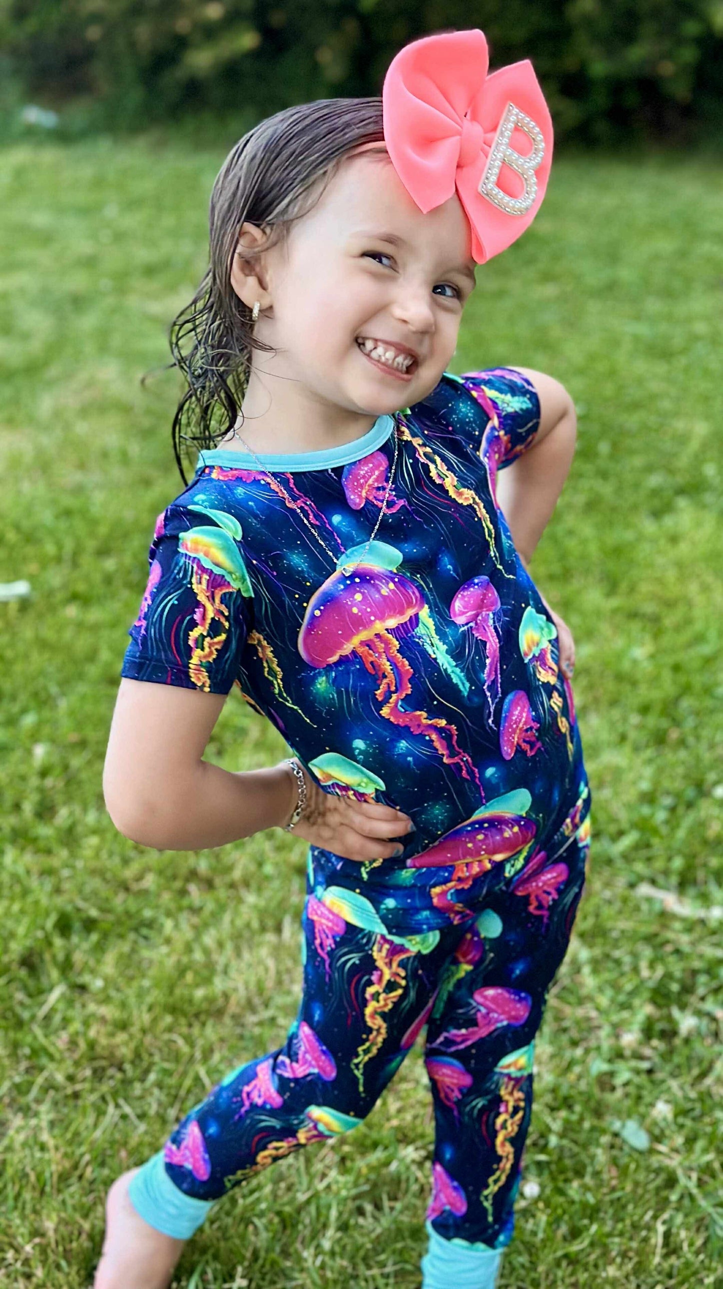 Jellyfish Glow Two-Piece Pajamas