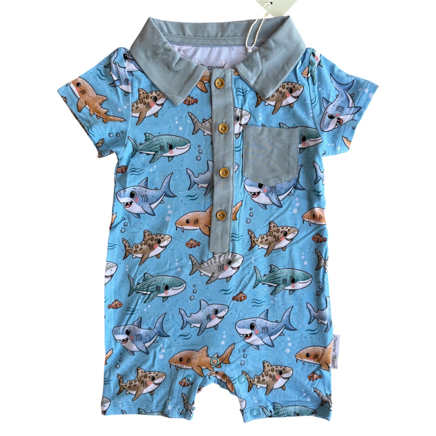 Chomp Crew Polo Romper