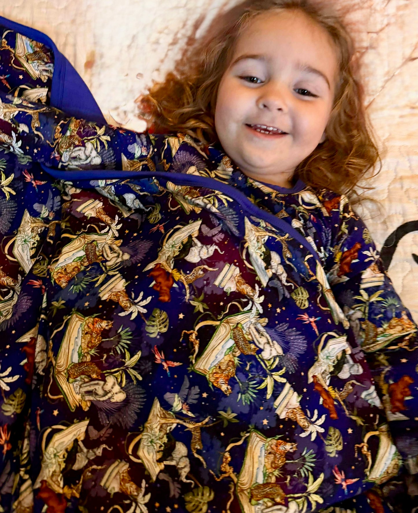 “Jungle Storybook” Quilted Blanket