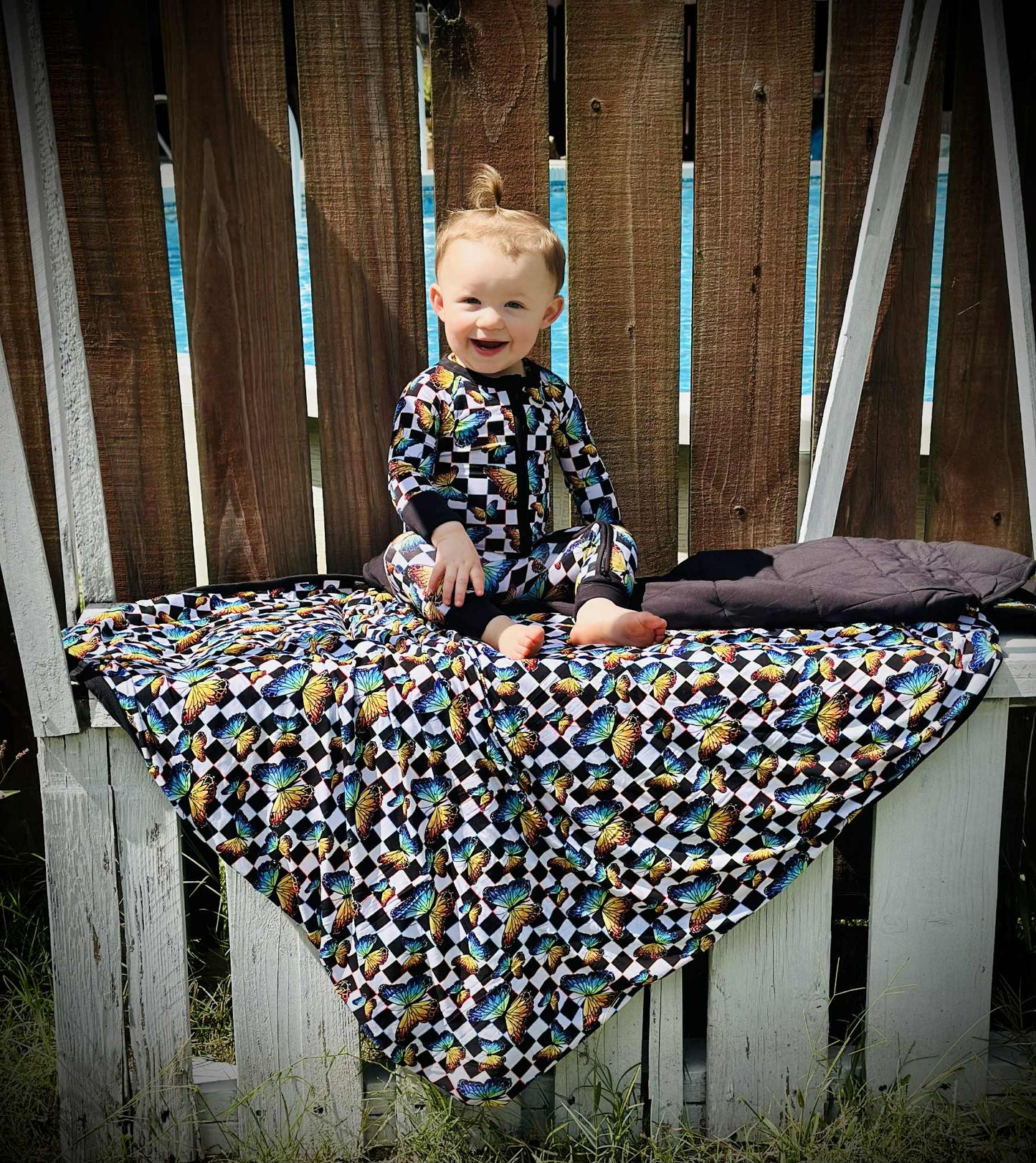“The Clark Spark ~ Wired for Wonder” Quilted Blanket