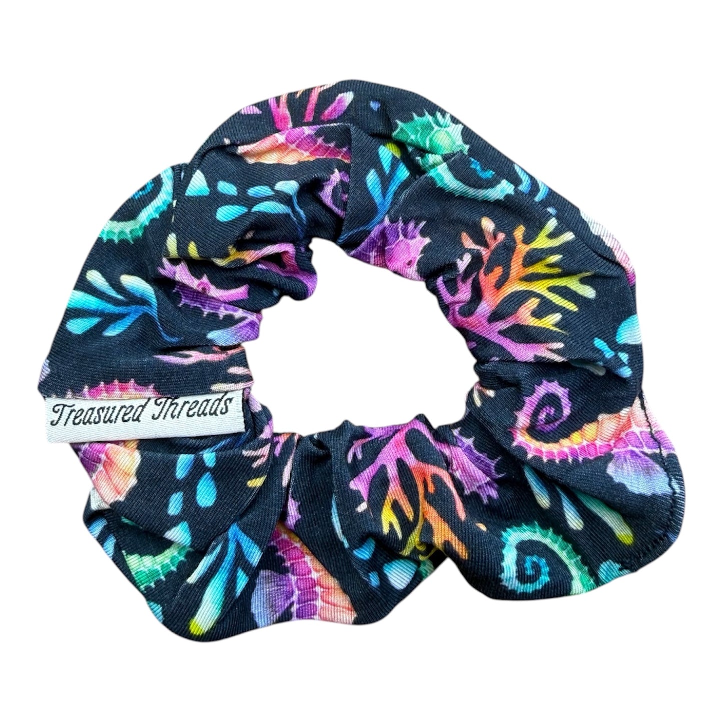 “Seahorse Lagoon” Scrunchie
