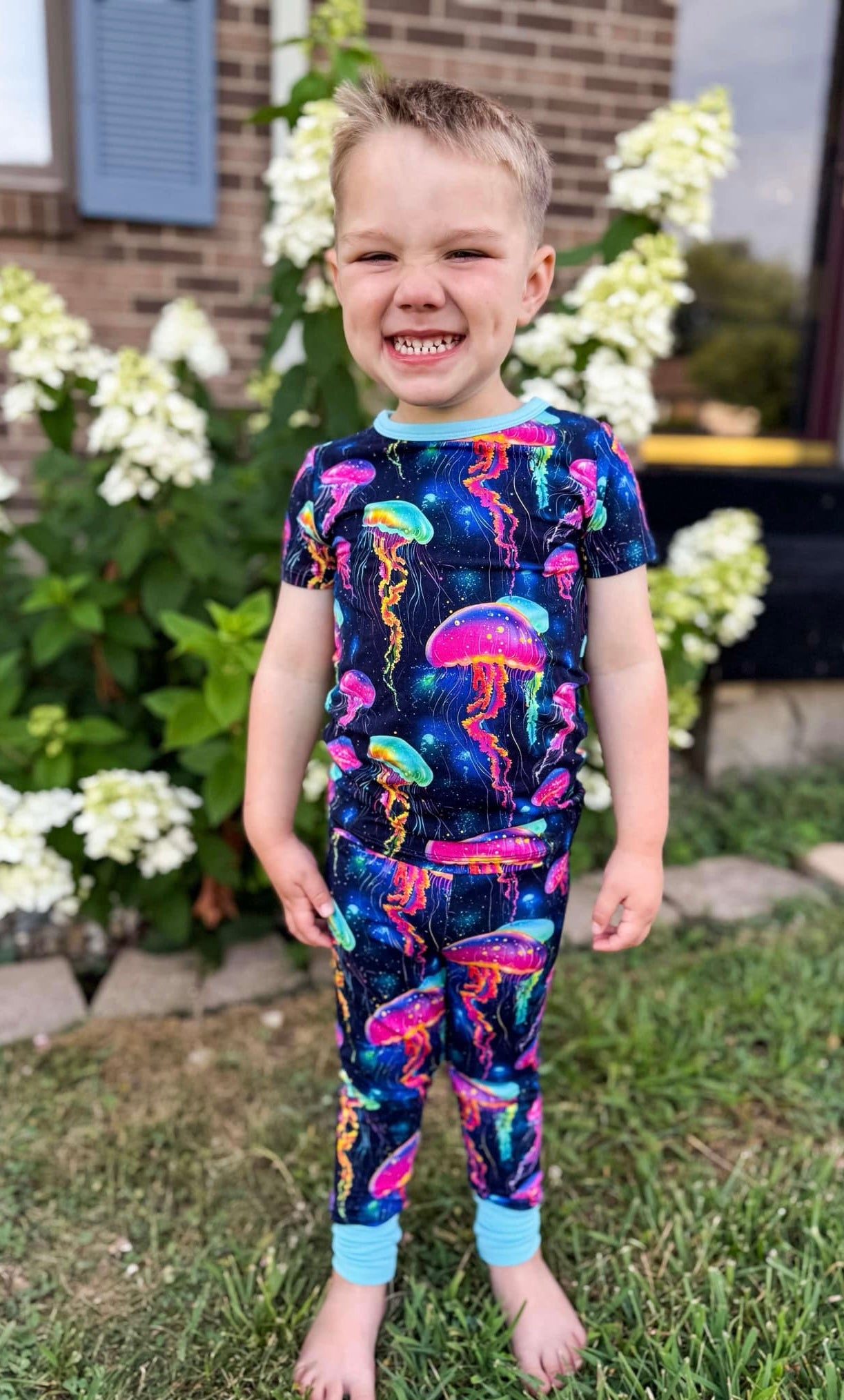 Jellyfish Glow Two-Piece Pajamas