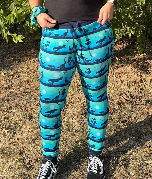 Dinos After Dark Woman’s Joggers