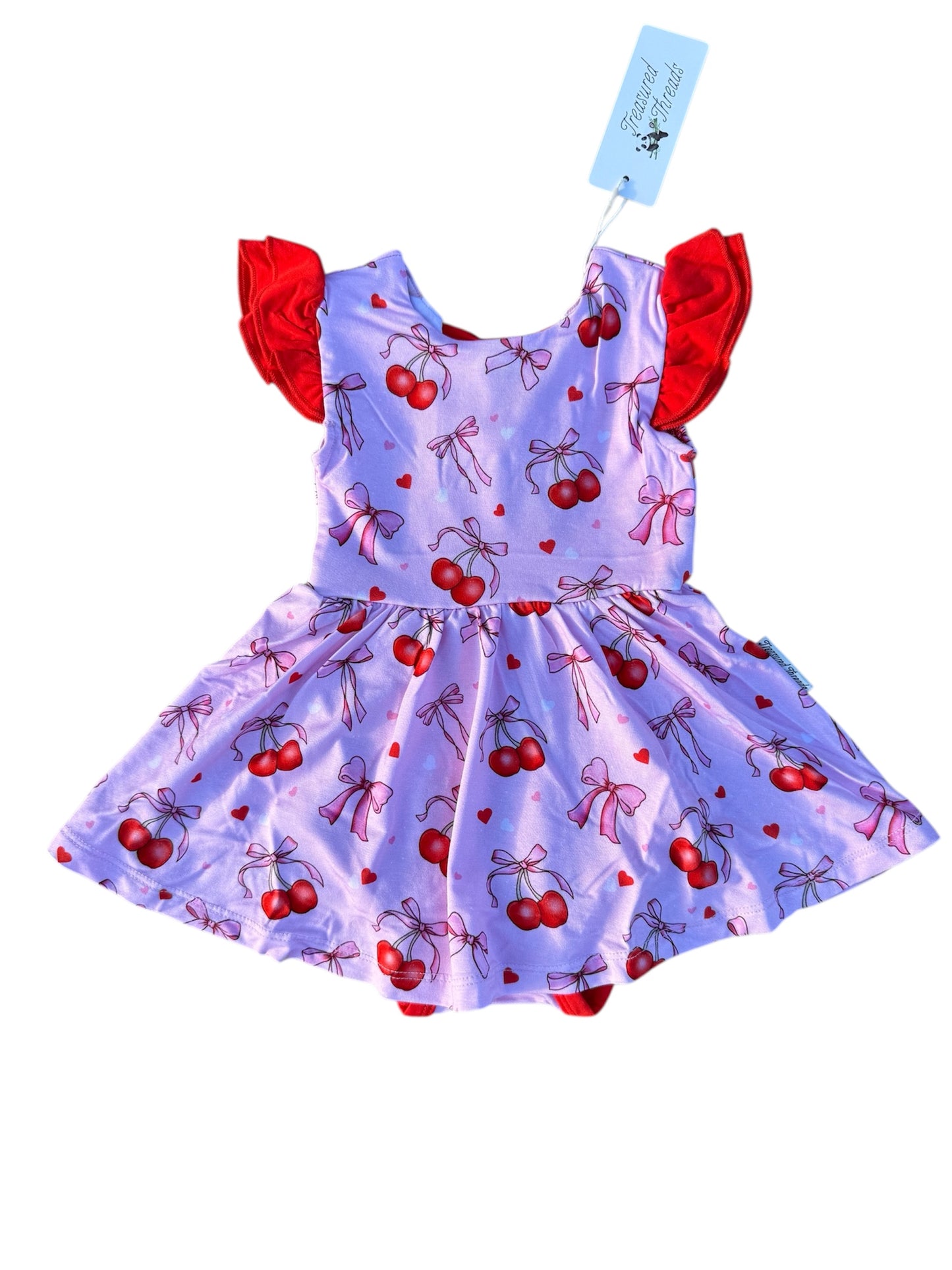“Cherry Bow Bliss” Bodysuit Twirl