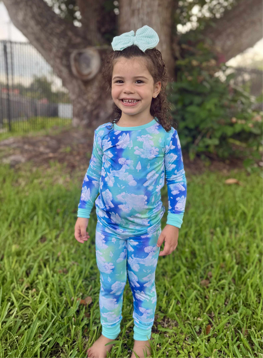 “Cloudland Forest Friends” Two-Piece Pajamas