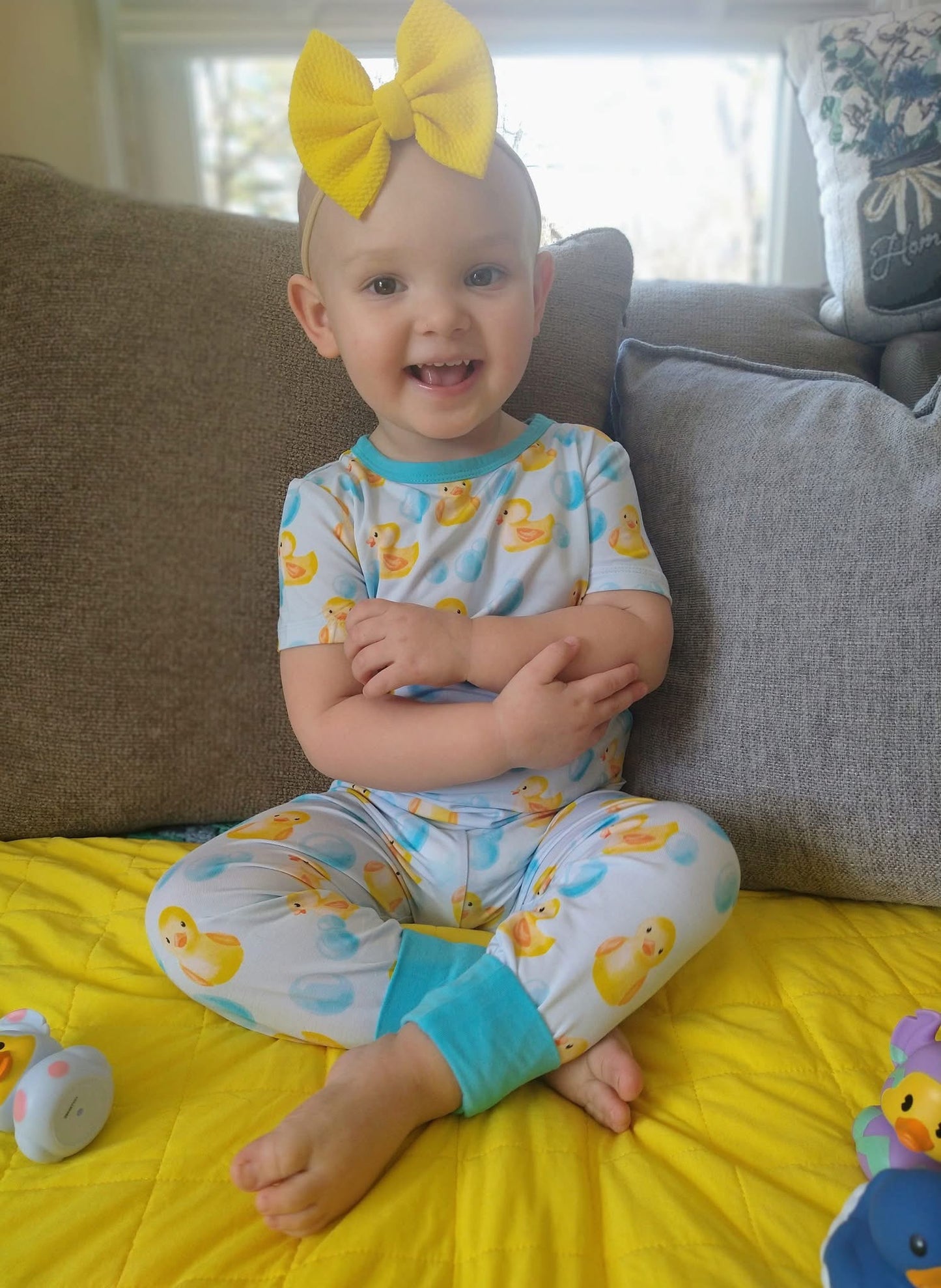 Rubber Ducky Two-Piece Pajamas