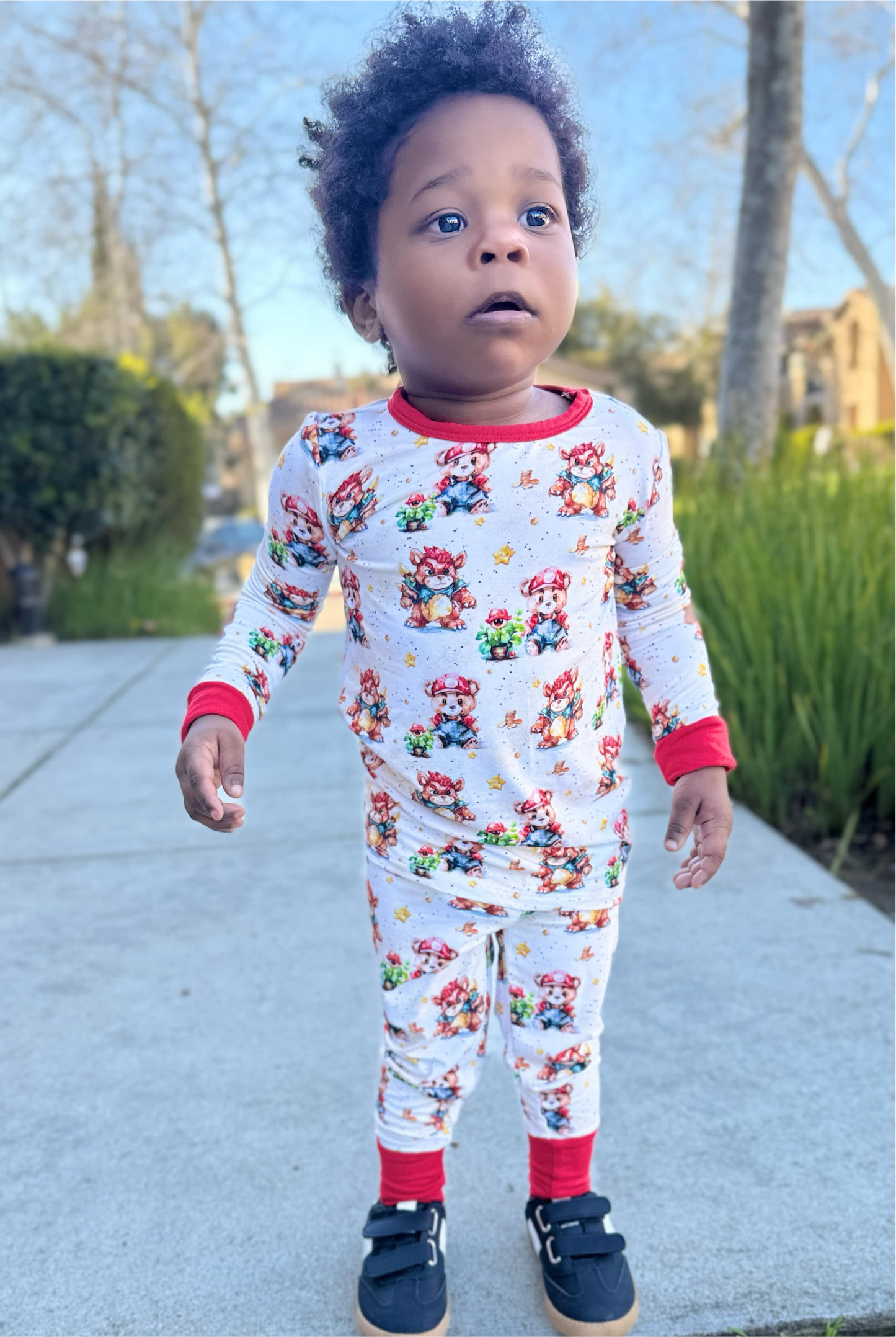 Super Beario Two-Piece Pajamas