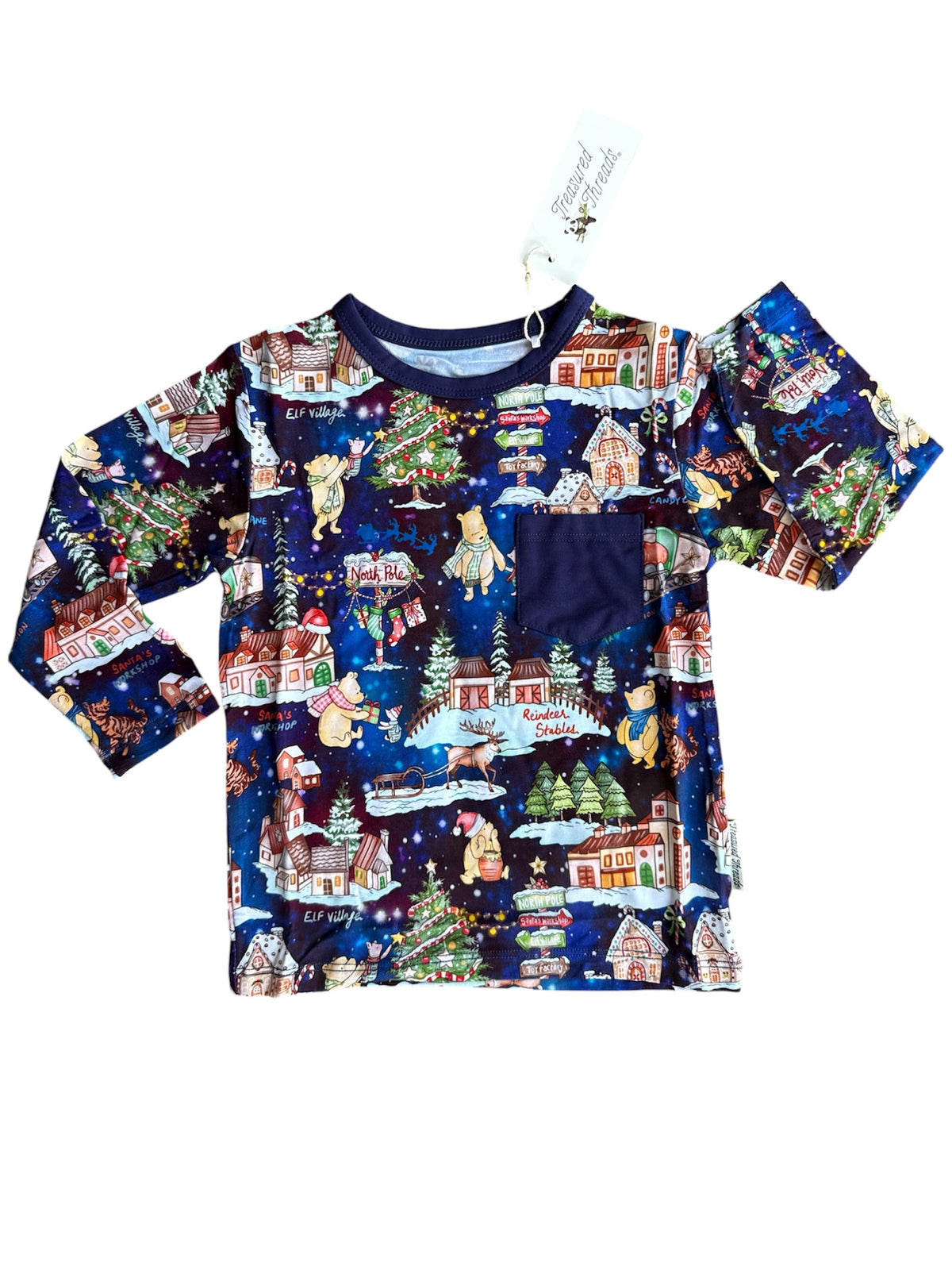 North Pole Magic Long Sleeved Pocket T-Shirt
