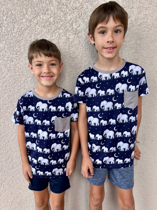 Elephants Pocket T-Shirt