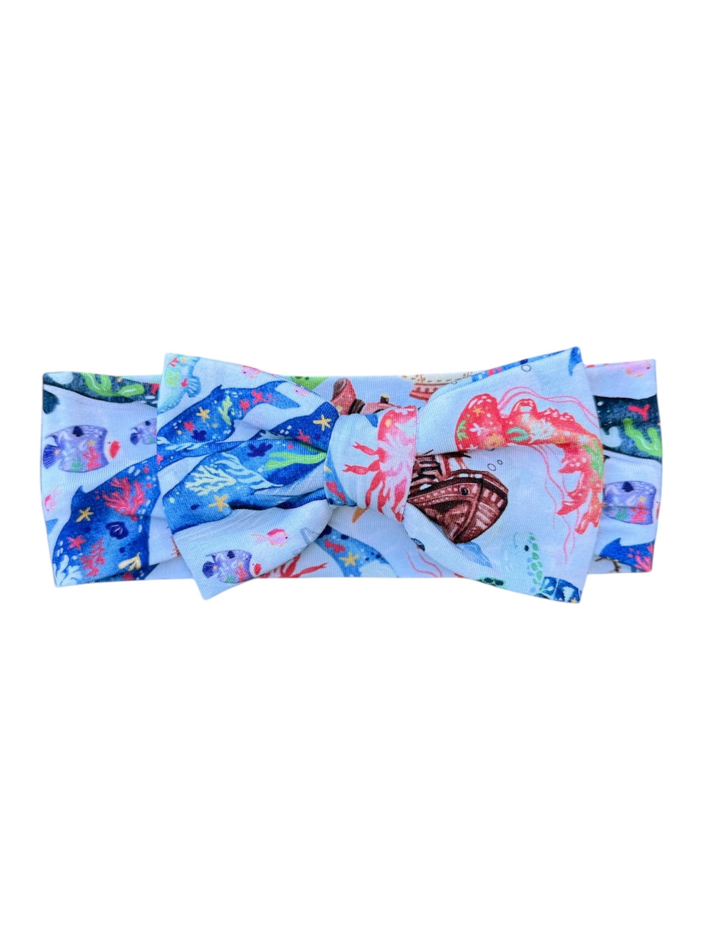 Tiny Sea Treasures Bow Headband