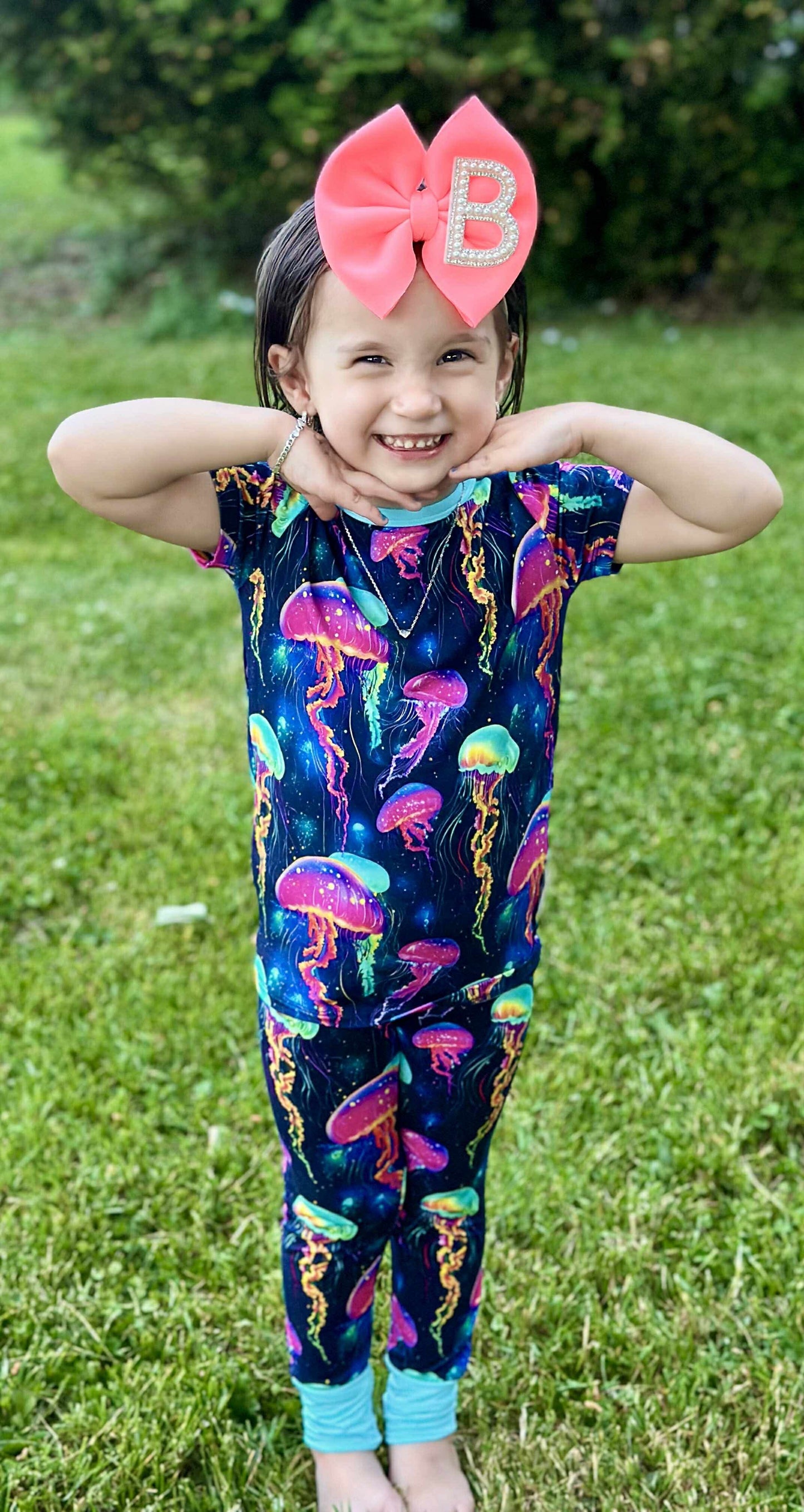Jellyfish Glow Two-Piece Pajamas