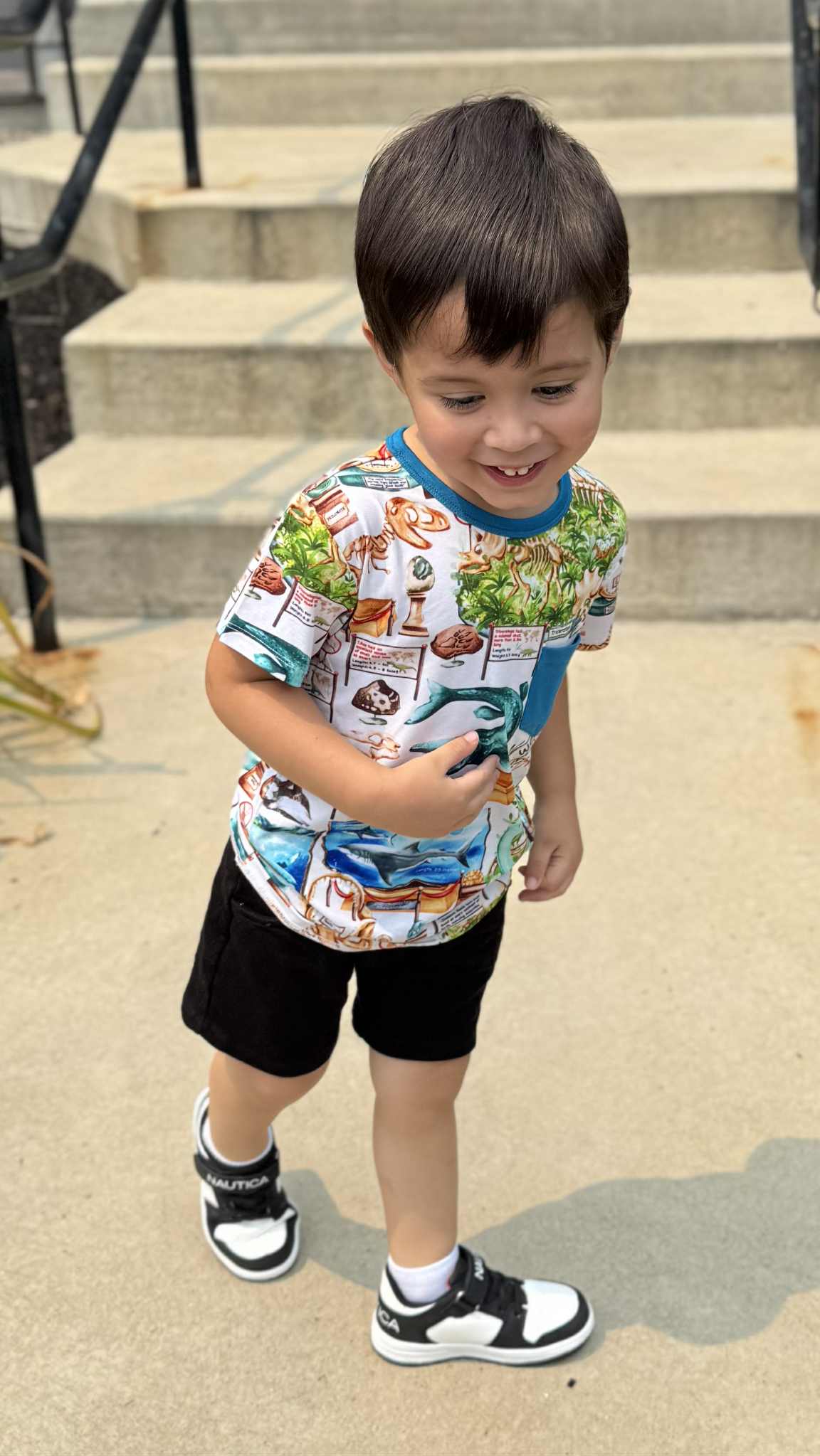 “Dinos at the Museum” Pocket T-Shirt