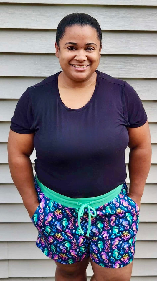 “Seahorse Lagoon” Woman’s Shorts