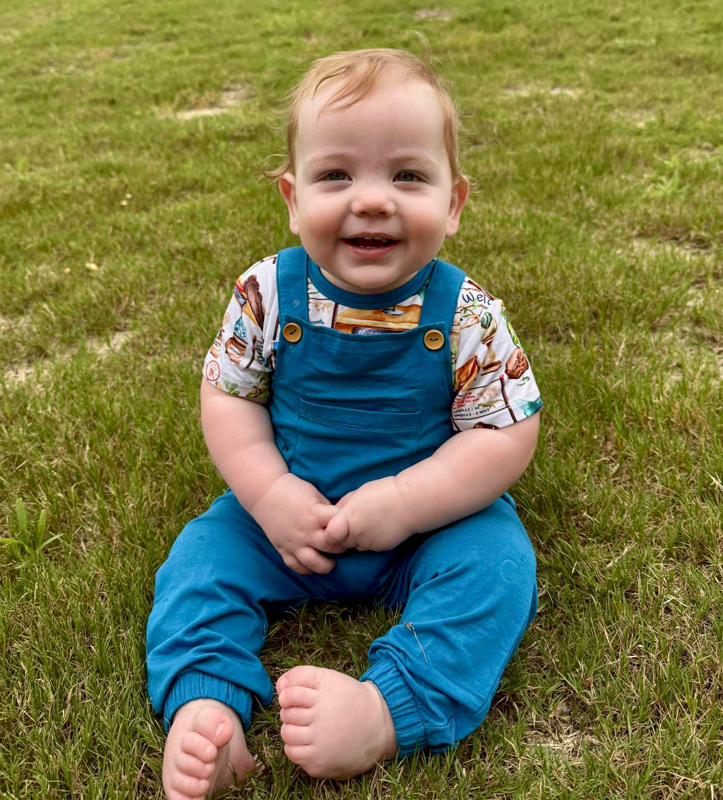 Solid Blue Overalls (overalls only)
