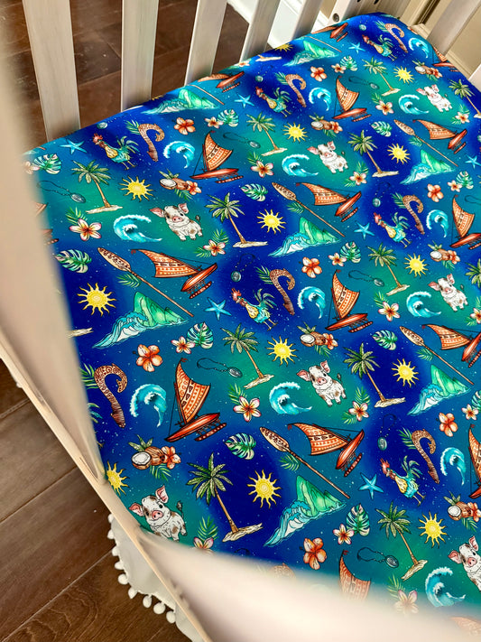 Oceans Calling Crib Sheets