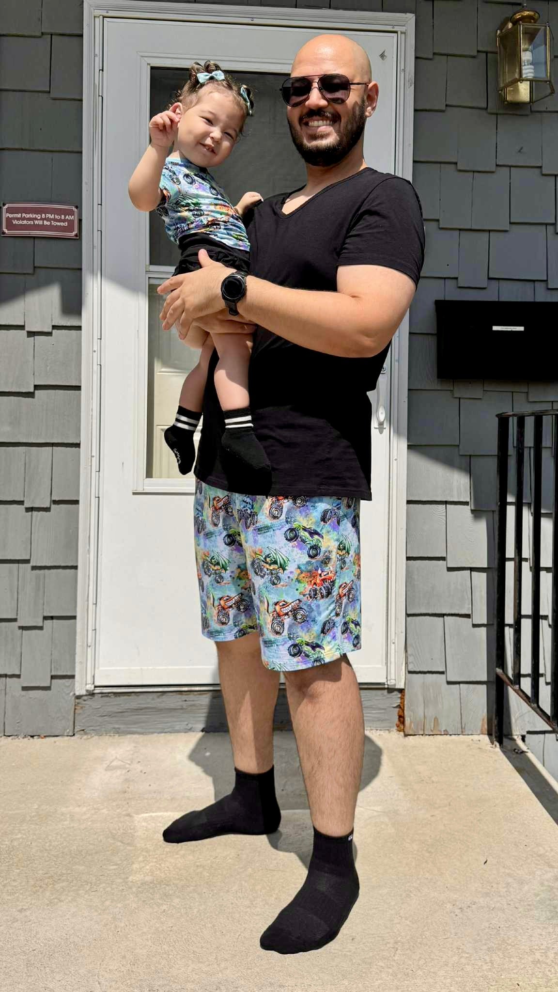“Monster Truck Mayhem” Men’s Shorts