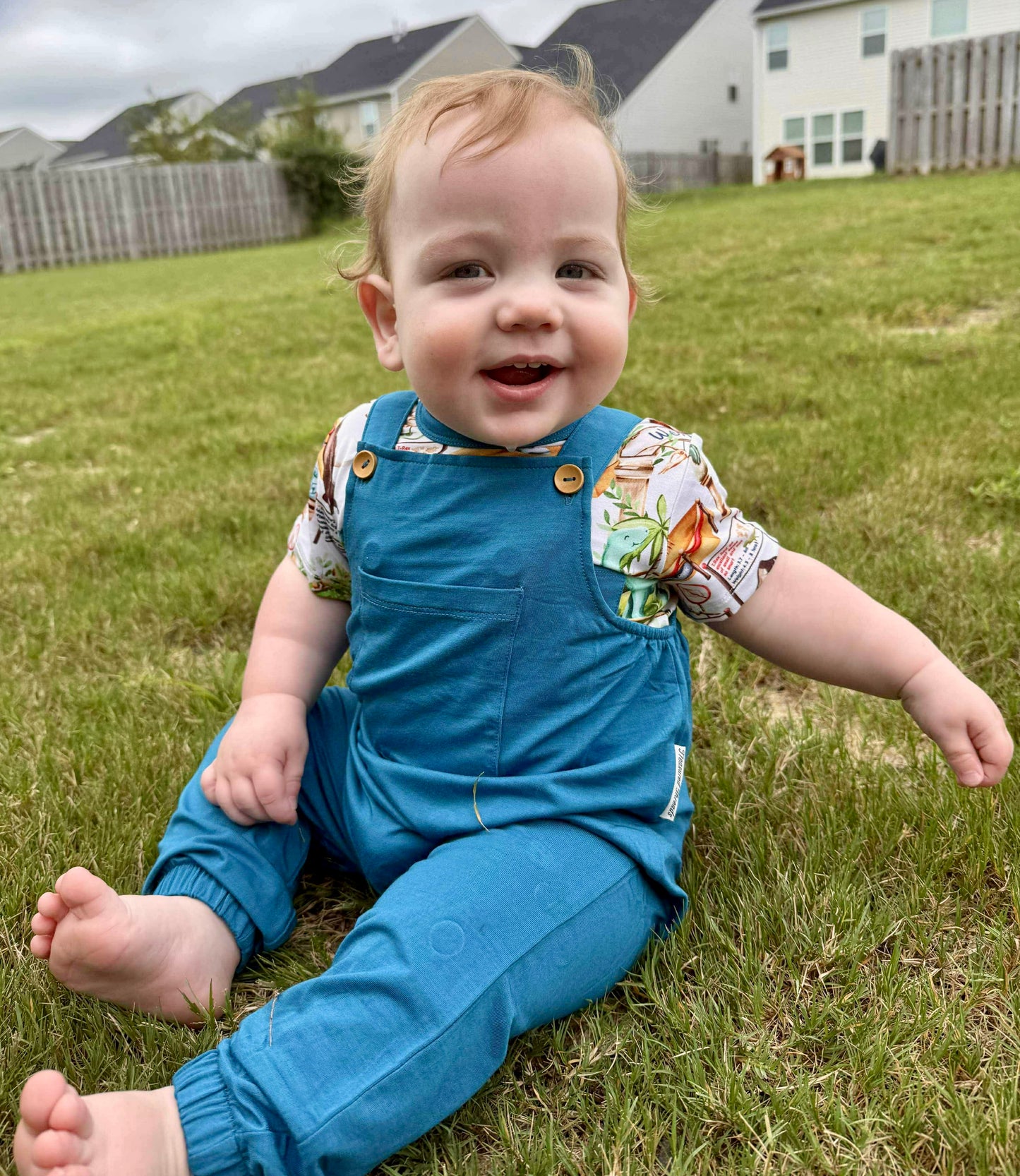 Solid Blue Overalls (overalls only)