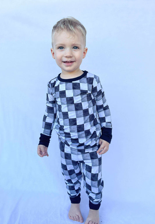 “Checkmate” Two-Piece Pajamas
