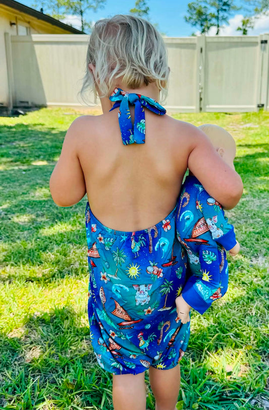“Oceans Calling” Halter Bubble