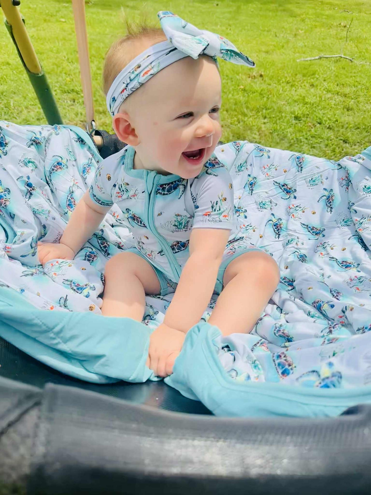 Turtally Beachin’ Bow Headband