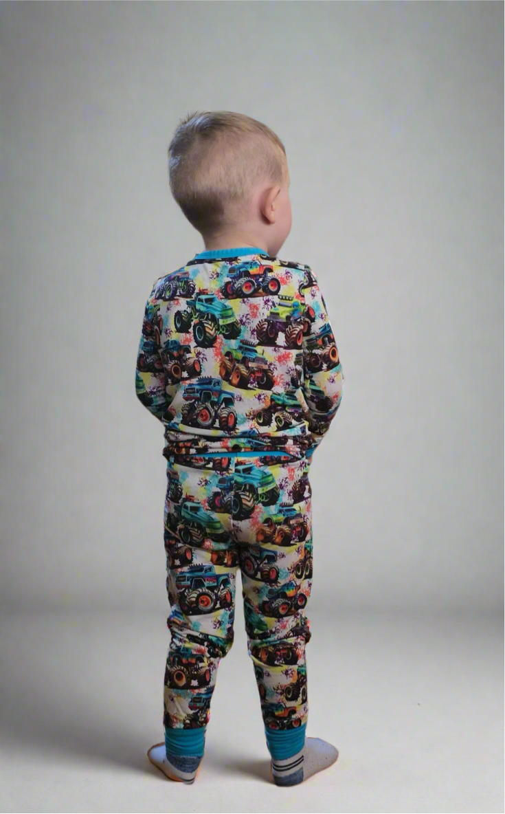Neon Madness Two-Piece Pajamas