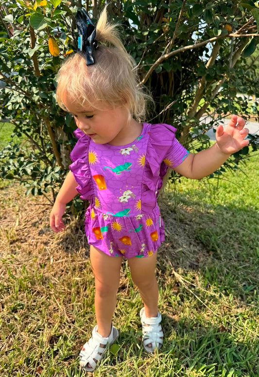Lantern Wishes Ruffled Bubble Romper