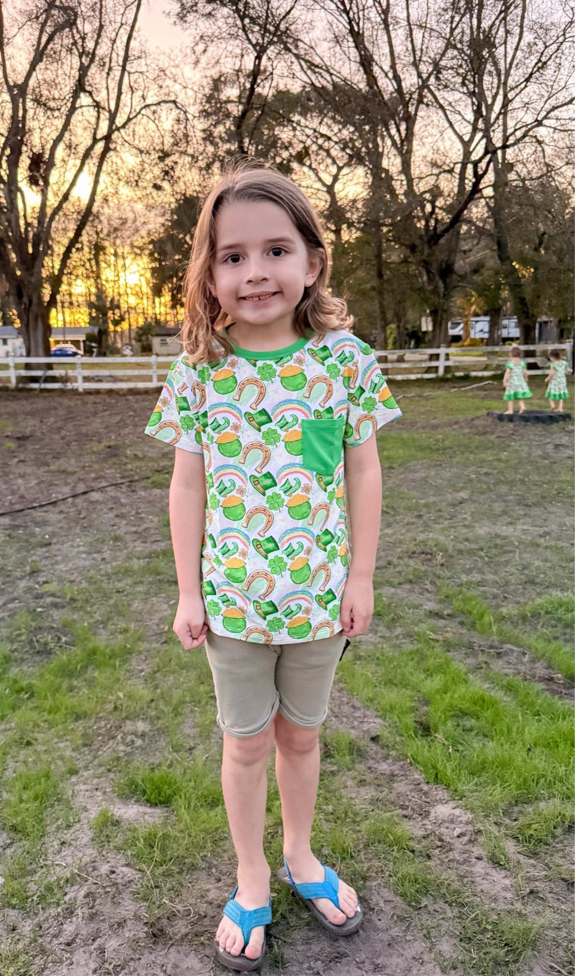 Clover the Rainbow Pocket T-Shirt