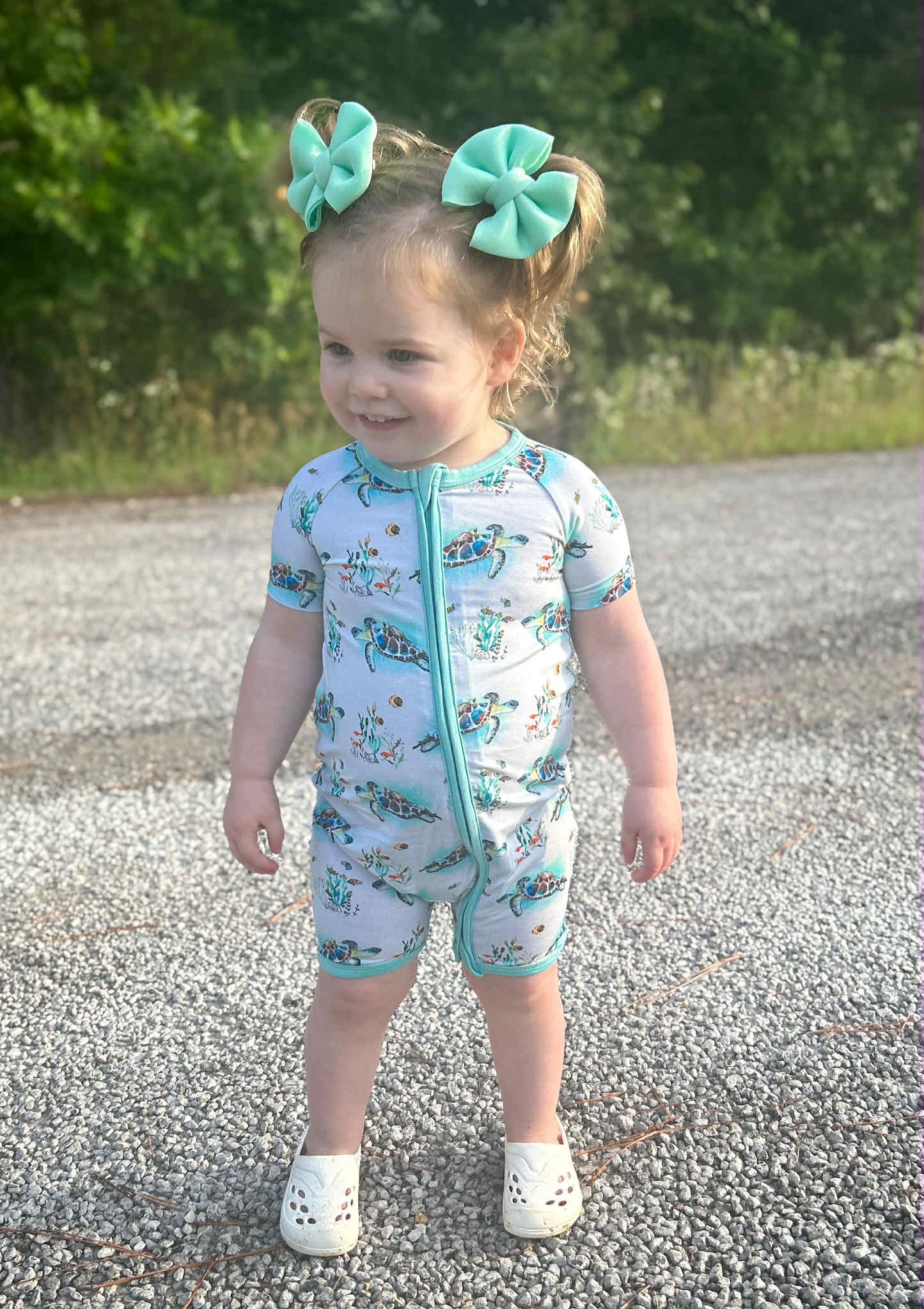 Turtally Beachin’ Zippered Shorty
