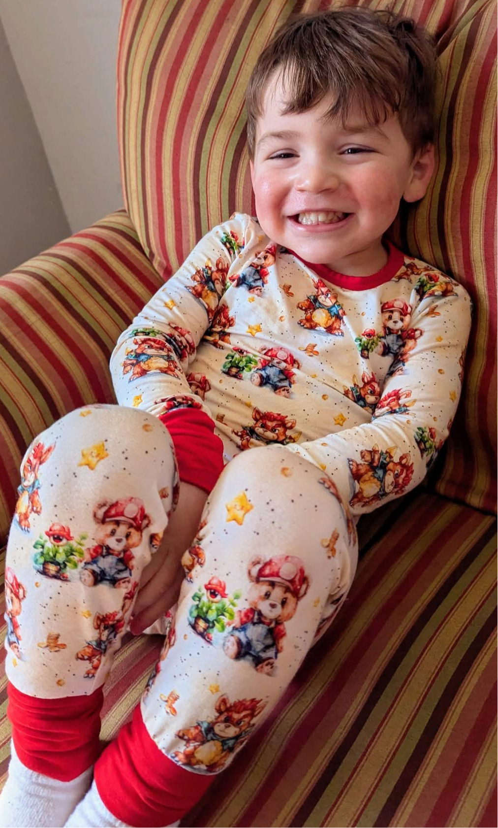 Super Beario Two-Piece Pajamas