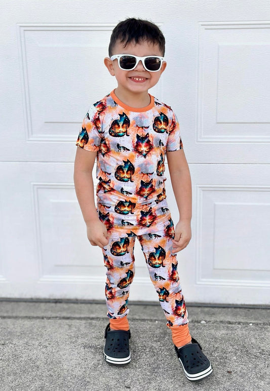 “Whimsical Foxes” Two-Piece Pajamas