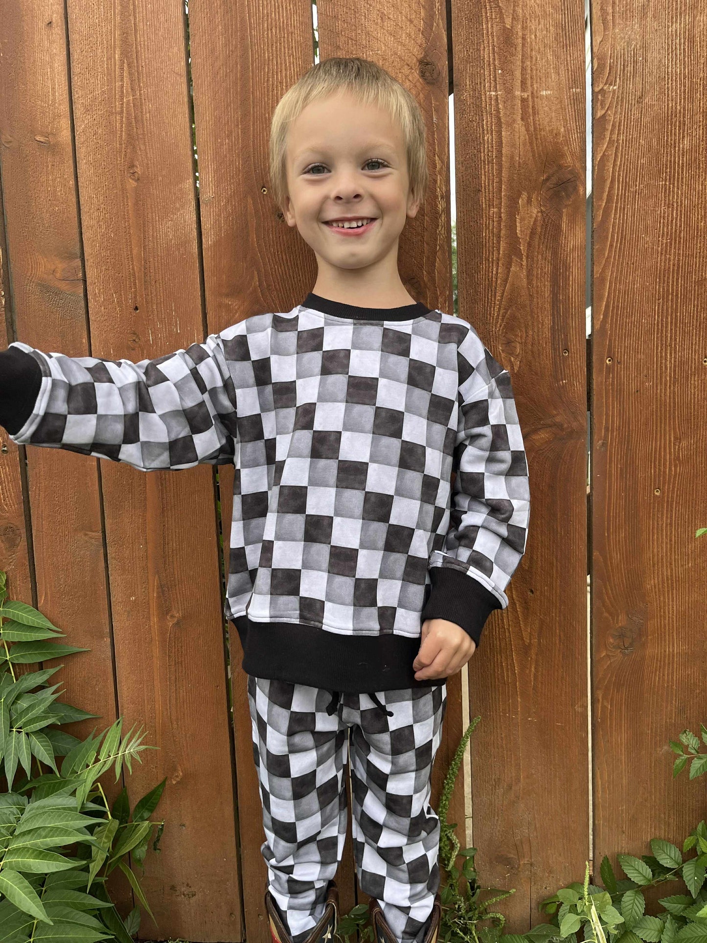 “Checkmate” Jogger Set