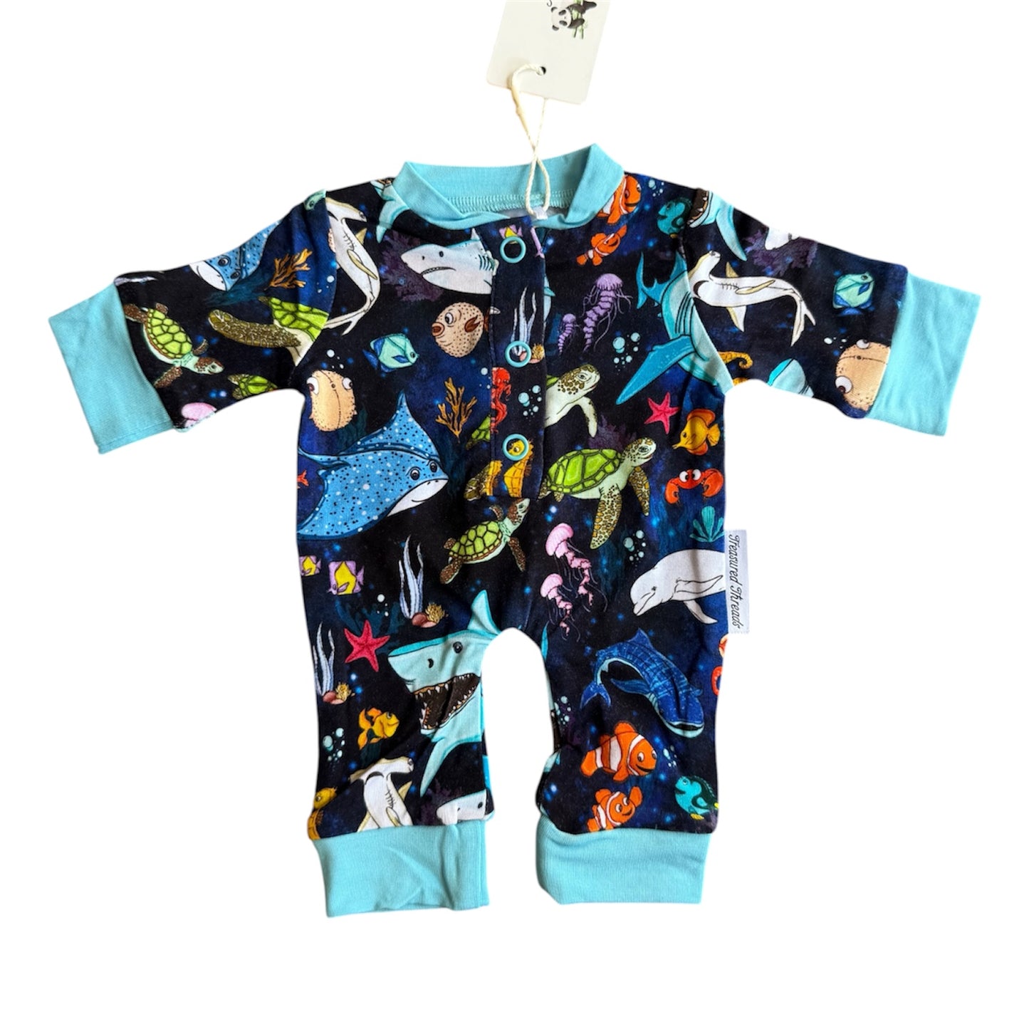 “Beyond The Reef” Doll Romper