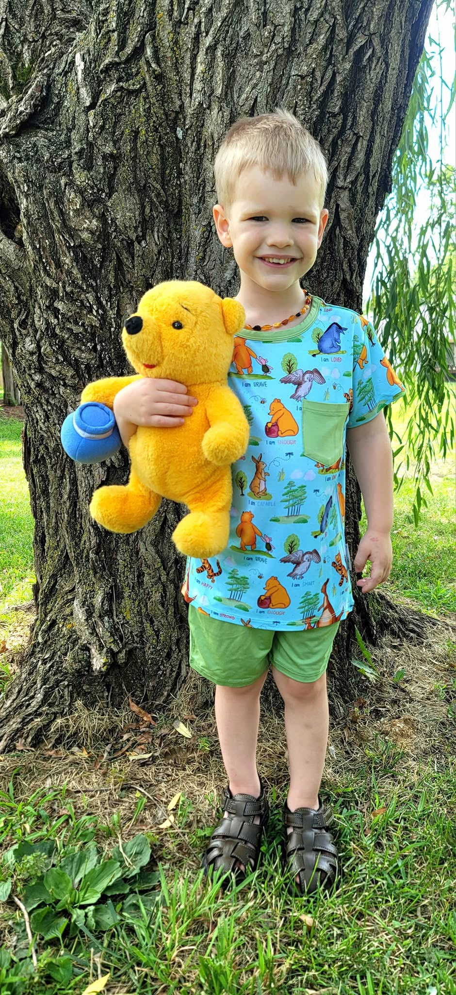 Pooh’s Path of Positivity Two-Piece Shorts Set