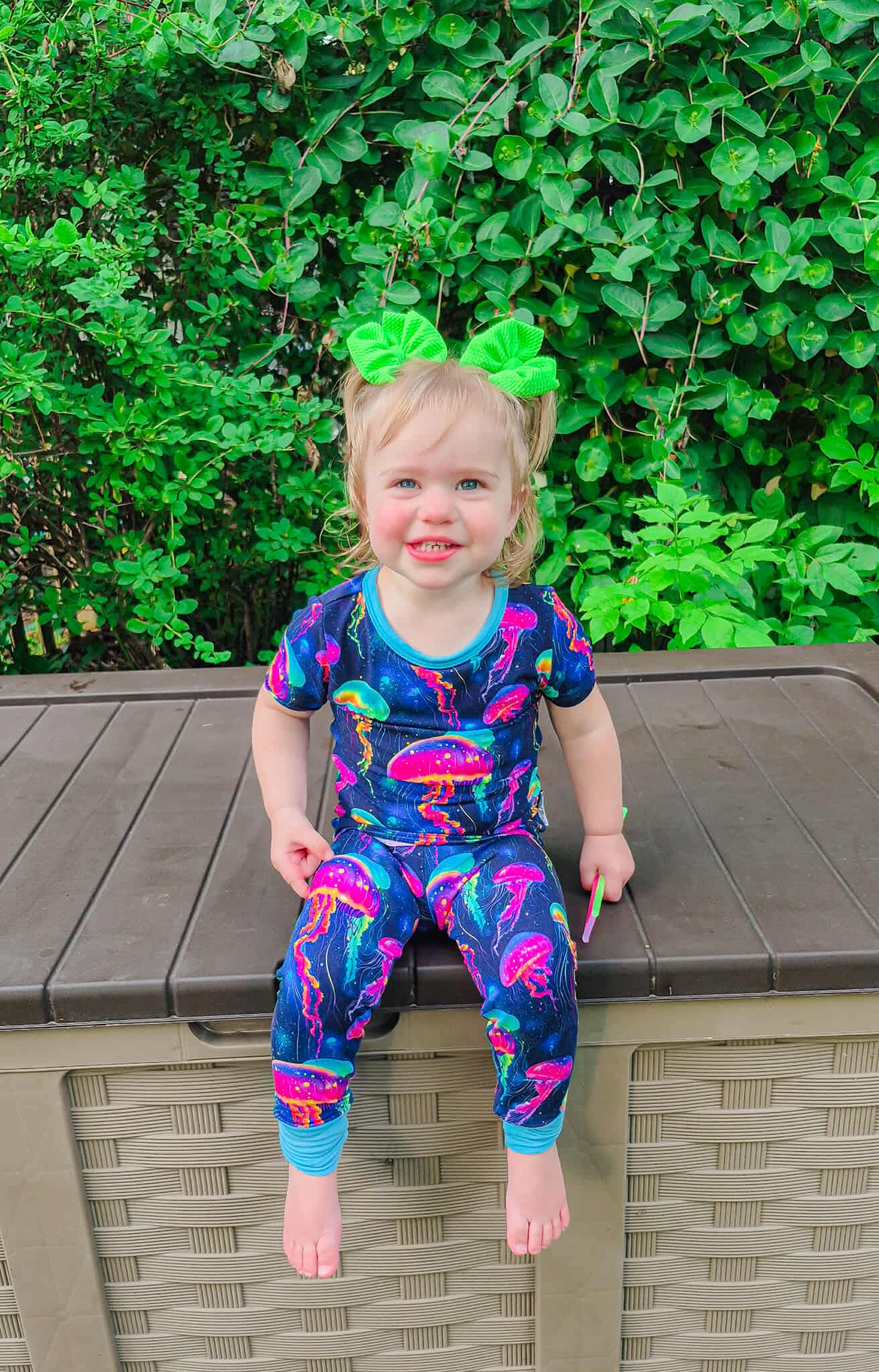 Jellyfish Glow Two-Piece Pajamas
