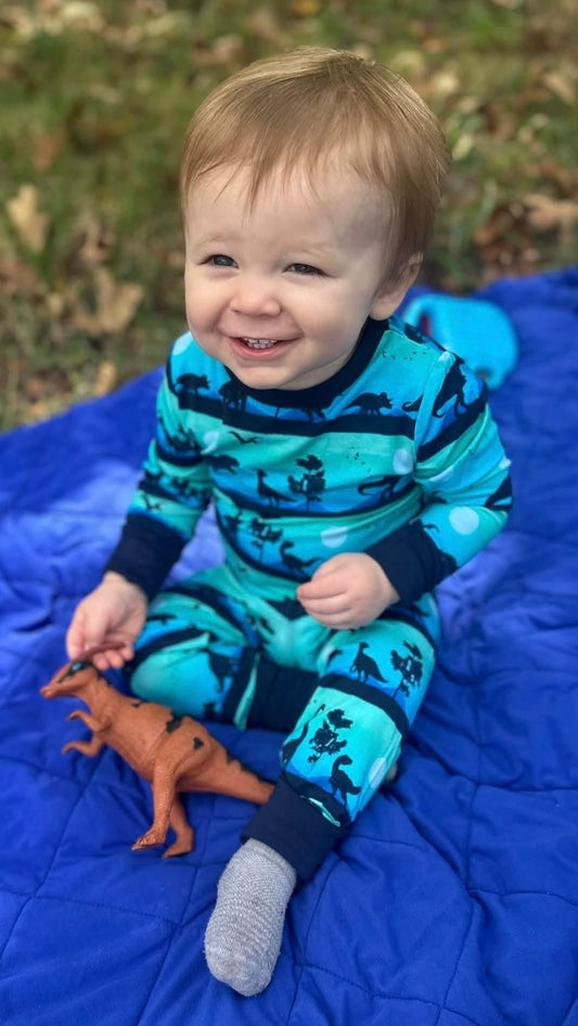 Dinos After Dark Two-Piece Pajamas