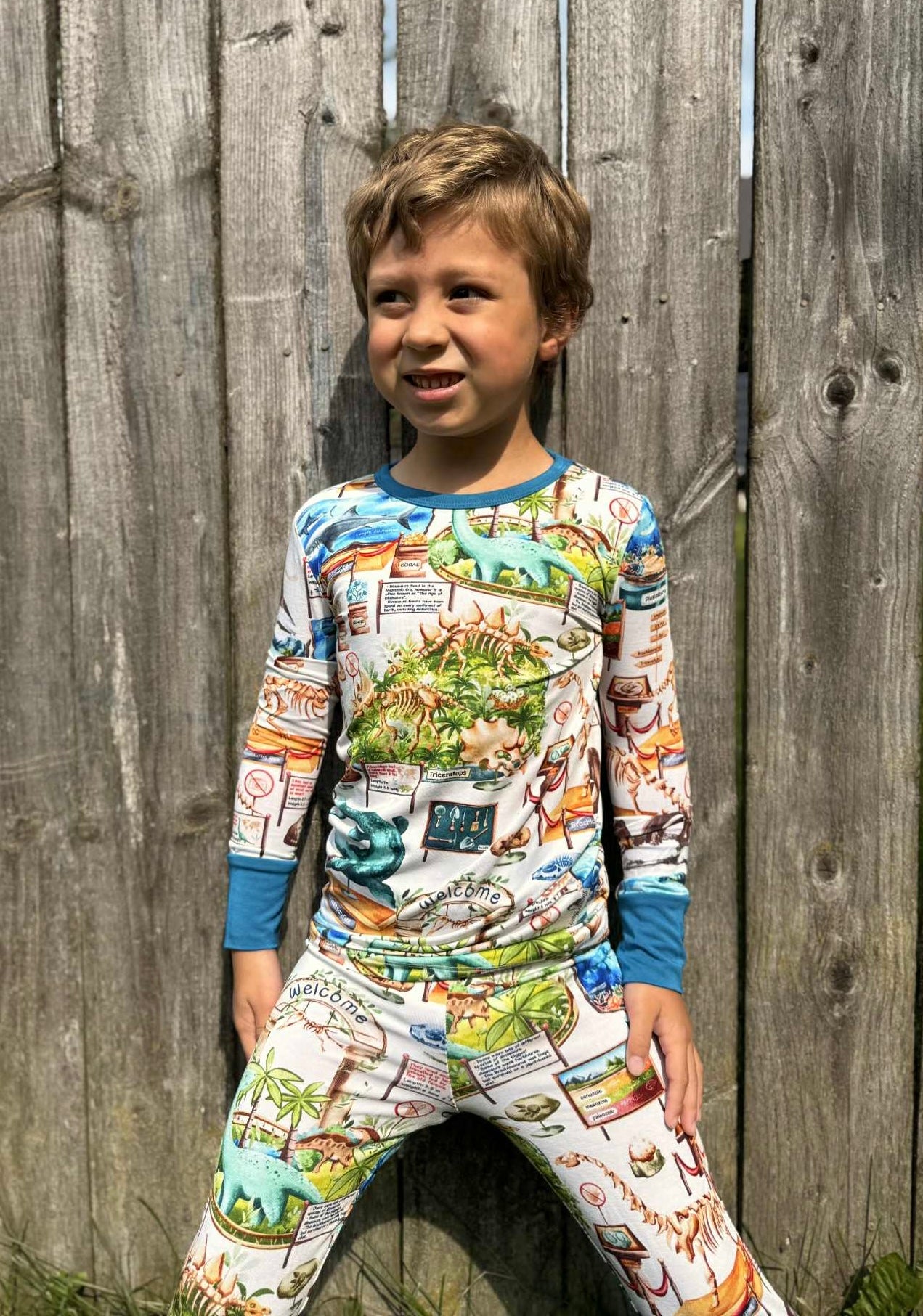 “Dinos at the Museum” Two-Piece Pajamas