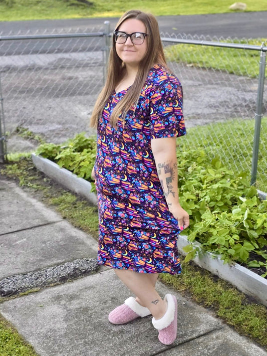 “Treasured Pages” Women’s Short Sleeved Nightgown