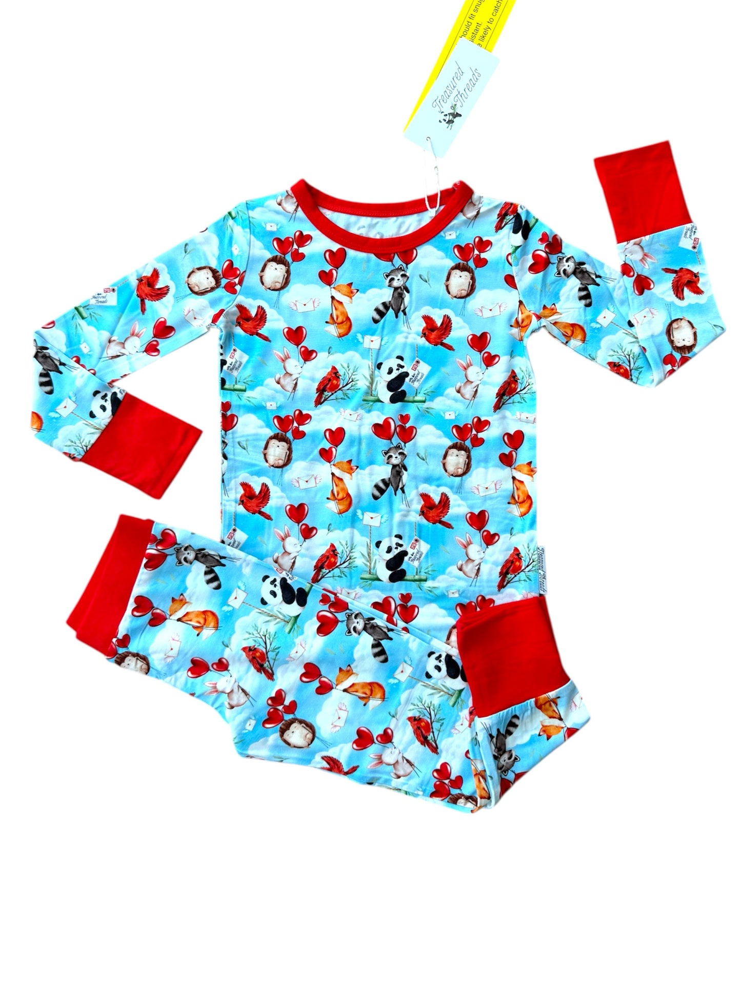 “Love takes flight” Two-Piece Pajamas