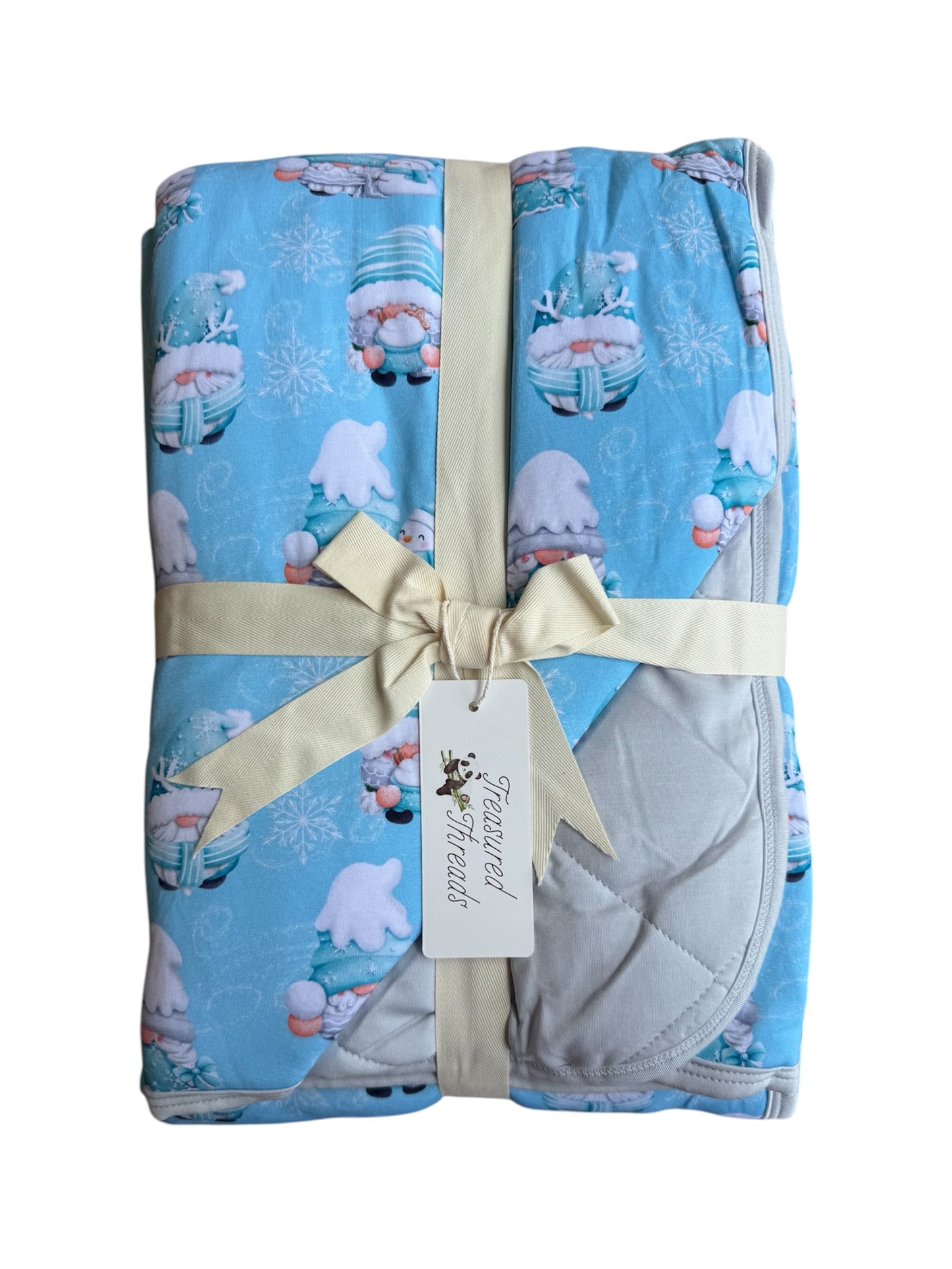 “Chillin’ with my Gnomies” Quilted Blanket