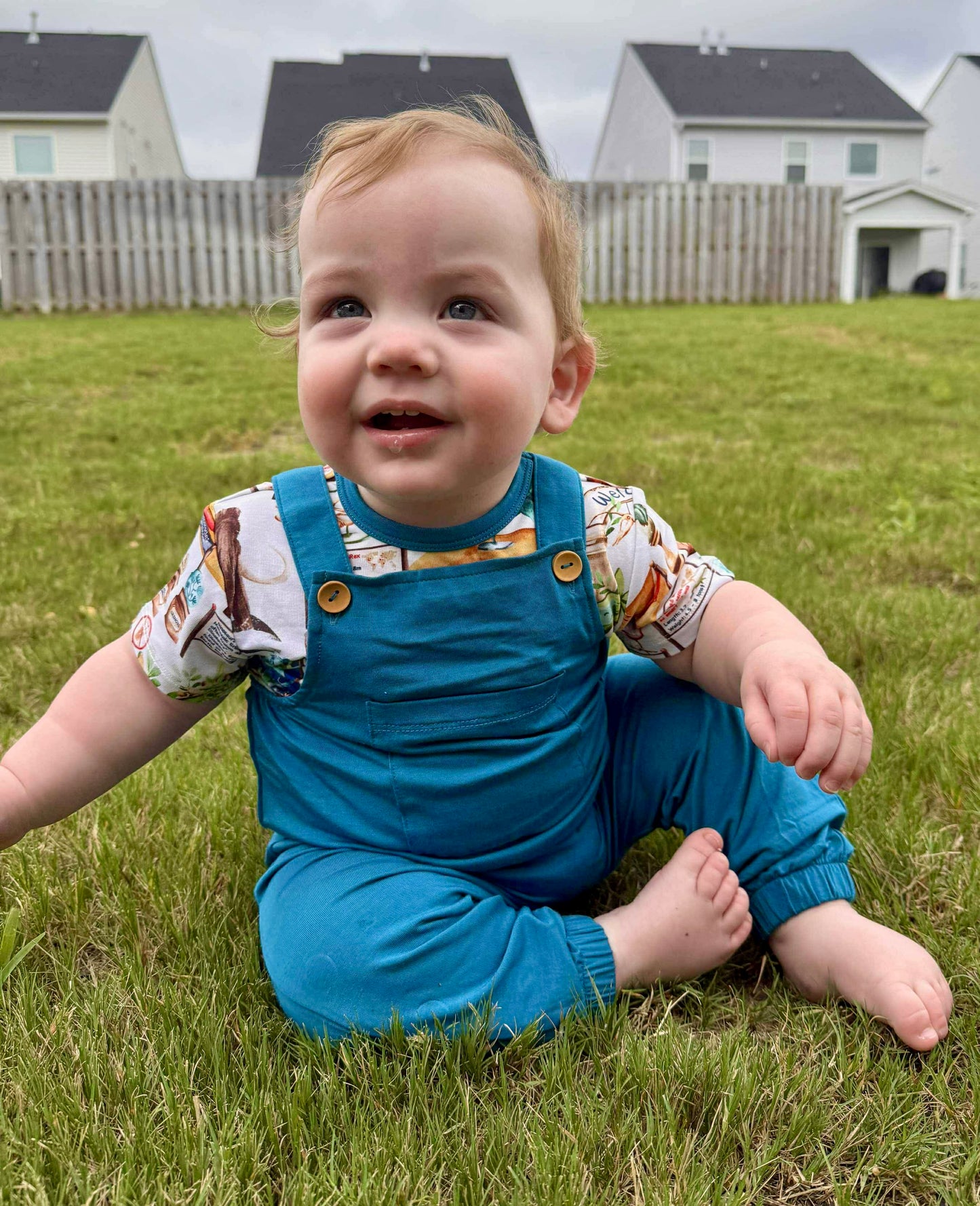 Solid Blue Overalls (overalls only)