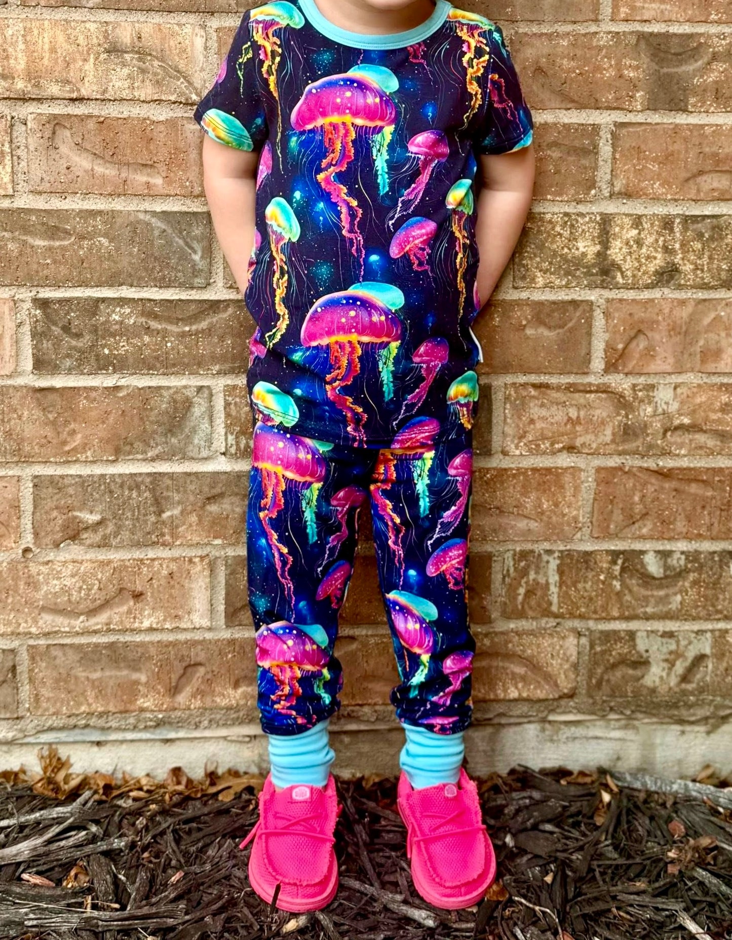 Jellyfish Glow Two-Piece Pajamas